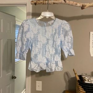 Top shop blue blouse